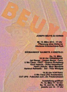 Beuys zu Ehren 1. Joseph-Beuys-Symposium zu Gunsten von 3333BäumefürKrefeld