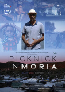 PICKNICK IN MORIA – BLUE RED DEPORT Der Film begleitet den afghanischen Filmemacher Talib Shah Hossaini in Moria auf Lesbos